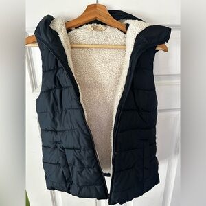 Hollister Navy Hooded Vest